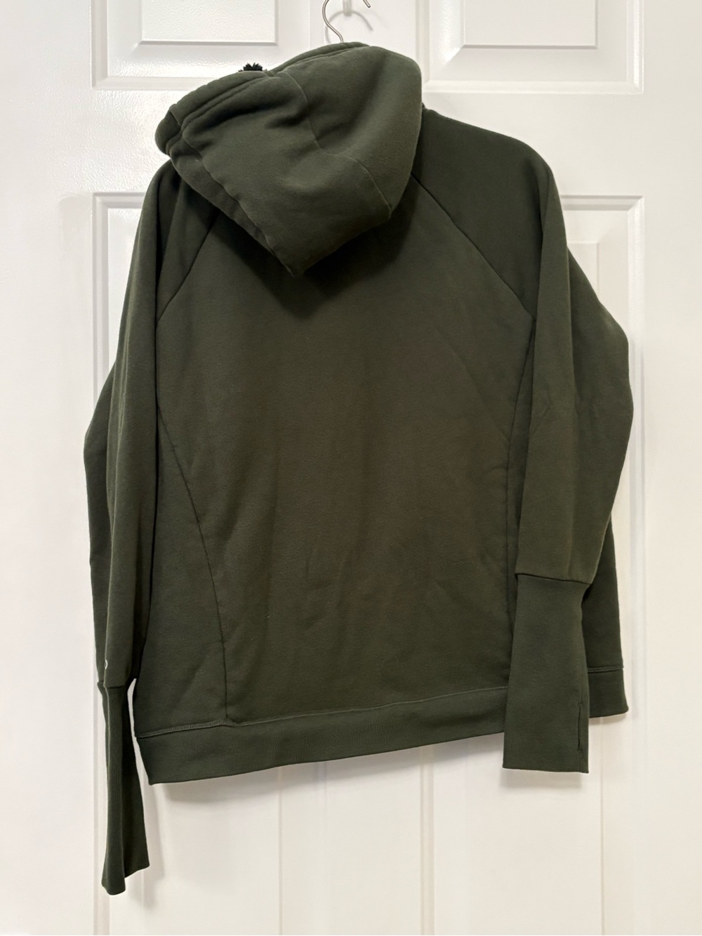 ALO Yoga Frost Long Sleeve Shearling Lined Hoodie Dark Olive Medium Hiking - Picture 4 of 12